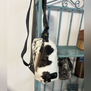 NEW Western Myra Bag Leather Cowhide sling Belt Fanny Convertible Gift Travel